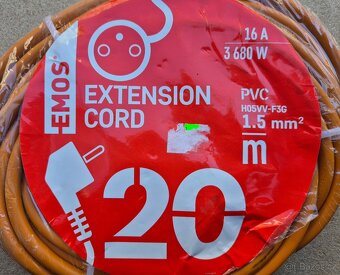 prodlužovací přívod, prodlužovák, 20m, Emos P01120 - 5