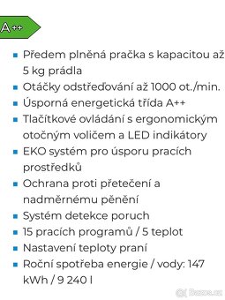 Pračka Romo RWF1050A SLIM - 5