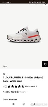 Prodam bezecke boty On Cloud Runner 2 vel. 42 - 5