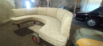 Jedinečná rohová čalouněná sedačka 30-50 léta - 5