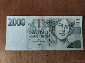 Bankovka 2000Kč s. A r.1996,s.B r.1999,s.Z r.2007 - 5