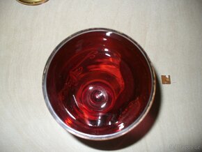 pohár rubínové sklo - 5
