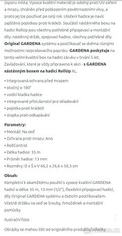 Nástěnný navíjecí buben s hadicí 35m nový - 5