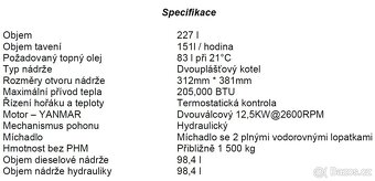 220 ltr asfalt vařič přívěs 2.6t SPZ SuperShot60 CRAFCO - 5