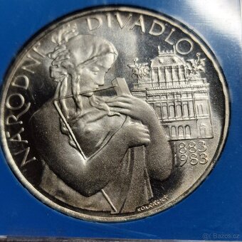 RRStříbrná 500 Kčs 1983 - Národní Divadlo - PROOF,2.034ks - 5