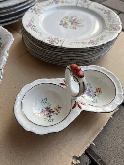 Starožitná Jídelní souprava, porcelánová - 5