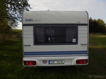 Obytný přívěs Hobby exclusive 540, provoz 2004,nová STK - 5