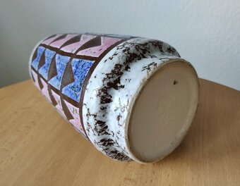 Retro keram. glazovaná váza a lá Brusel z NDR - 5