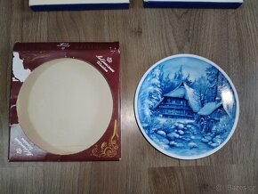 Porcelánové dekorativní talíře ZIMA - 5