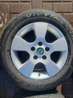 Alu kola hlinikově disky Škoda Octavia 2 6,5x15 et 50 5x112 - 5