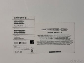 MacBook PRO 16" M1 Pro 10/16 jader 16GB/1TB 100% stav - 5