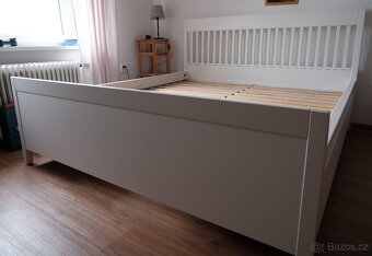 Postel IKEA IDANÄS 180x200 cm + rošt LINDBÅDEN – bílá - 5