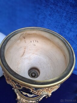 Petrolejová lampa z majoliky 2 - 5