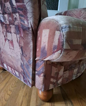 Křeslo s taburetem a potahem - 5