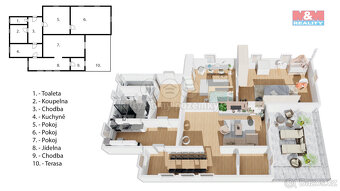 Prodej bytu 1+1, 44 m², Hronov, ul. Husova - 5
