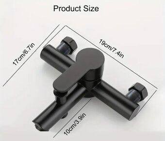 Vodovodní baterie vanová - černá - 5