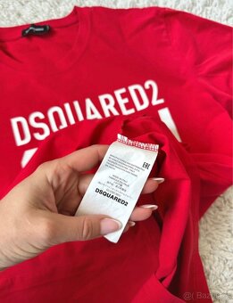 Dsquared2 červené tričko - 5