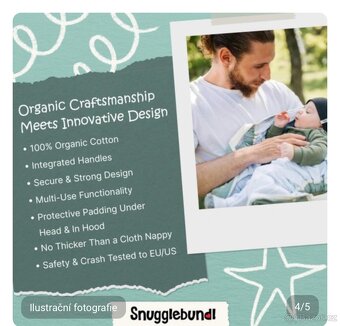 Dětská deka s držadly Snugglebundl - 5