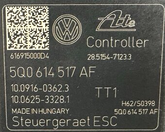Řídící jednotka ABS 5Q0614517AF Škoda Octavia 3 r.v. 2017 - 5