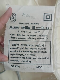 Elektrická nahřívací dečka z chalupy po babičce - 5
