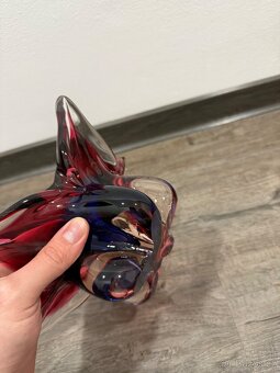 Stará skleněná mísa z hutního skla. J. Hospodka - 5