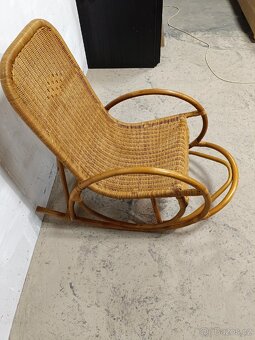 Proutěné houpací křeslo - 5