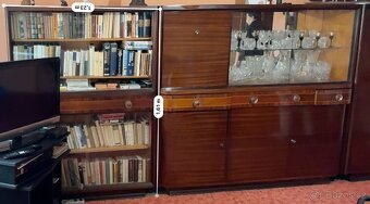 RETRO obývací stěna/komoda/knihovna, 60. léta - 5