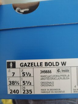 Adidas Originals Gazelle Bold W tenisky 38 2/3 - 5