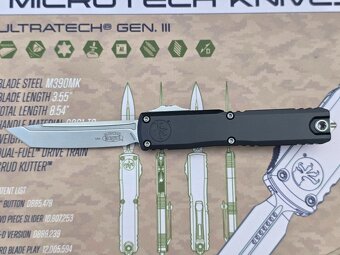 Microtech Ultratech ZBP Black Handle Tanto - 5