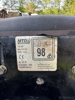 Zahradní traktůrek rider MTD BL 60 - 5