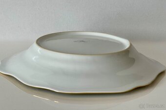 Porcelánový tác Bohemia,zlacený - 5