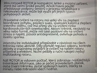 Mini rotoped, rehabilitační kolo 2v1, nepoužívaný - 5