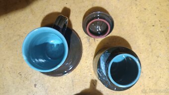 Glazovaná keramika, čajový set - 5