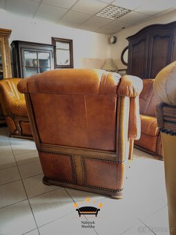 Sedací kožená souprava 3+1+1 -- - 5