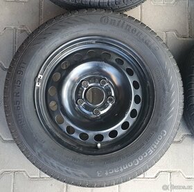 letní pneu Continental 4x8mm 195/65 R15 s origo VW disky - 5
