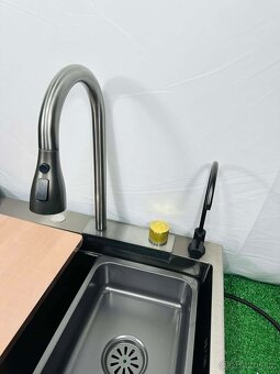 Nový Nerezový Multifunkční dřez 75 x 45 x 21 cm - 5
