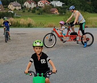 Dětský tandem, elektrické dvojkolo Expediční MTB 2–9 let - 5