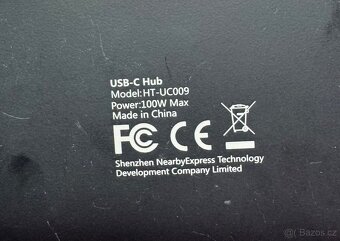 Dokovací stanice -HooToo USB-C Hub HT-UC009 - rotbočovač 8v1 - 5