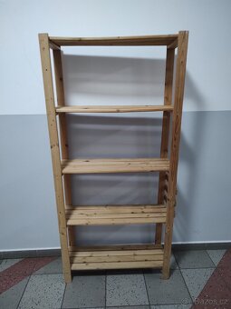 REGÁL DŘEVĚNÝ HEZKÝ STAV - 5