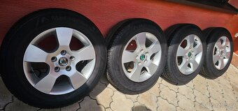 Originál alu ŠKODA O2 5x112 195/65 R15 - 7mm - 5