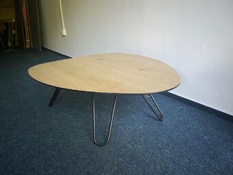 Konferenční stolek Masura – 110 cm, kapkový tvar - 5