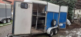 Přepravnik na 2 koně s laminátovou střechou - 5