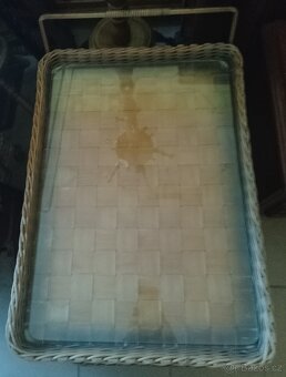 Netradiční proutěný RETRO servírovací stolek - 5