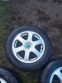 Alu disky včetně pneu 205/60 R15 Sava 5ks - 5