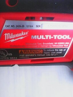 MILWAUKEE M12 2426-20- C12 MT-0 aku multifunkcni zarizeni - 5
