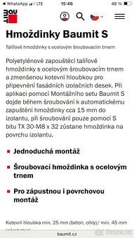 Hmoždinky Baumit S - 5