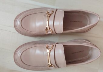 MOKASÍNY - Béžové boty chelsie - 5