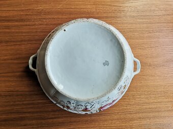 Porcelánová starodávná mísa - 5