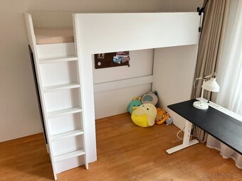 Dětská patrová postel se skříní Ikea Smastad - 5