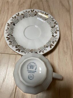 Karlovarský čajový porcelán, značený kávový servis ☕️ Epiag - 5